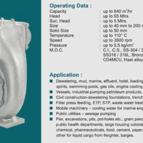 Self priming pump